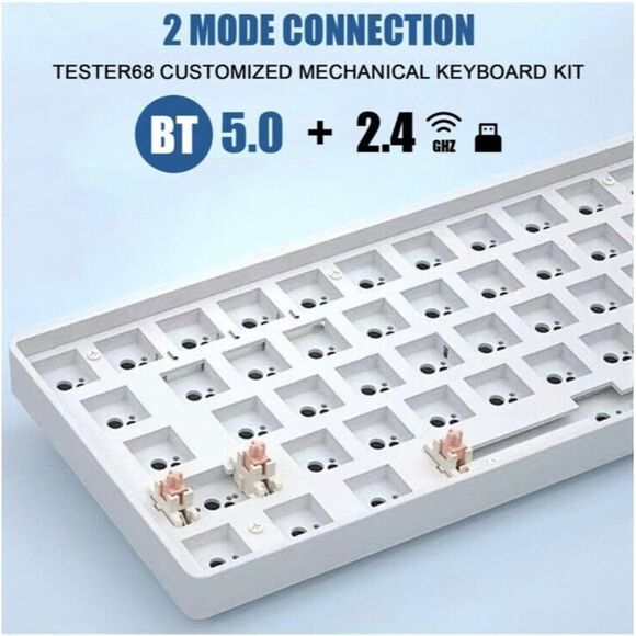 FKZ TESTER68 65% Mechanical Keyboard Kit Wireless Bluetooth 5.0/2.4G Receiver - Picture 13 of 15